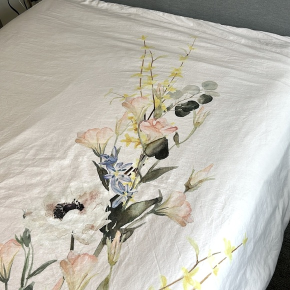 Ted Baker Soft Pink Floral Duvet Cover Double Full - Picture 4 of 11